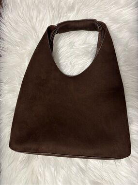 Banana Republic Dark Brown Suede Shoulder Bag